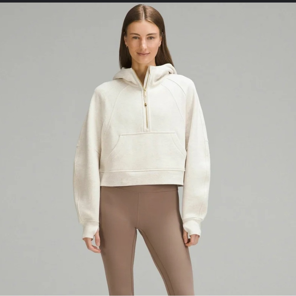 Lululemon Half Zip Scuba - heathered bone - Picture 4 of 4